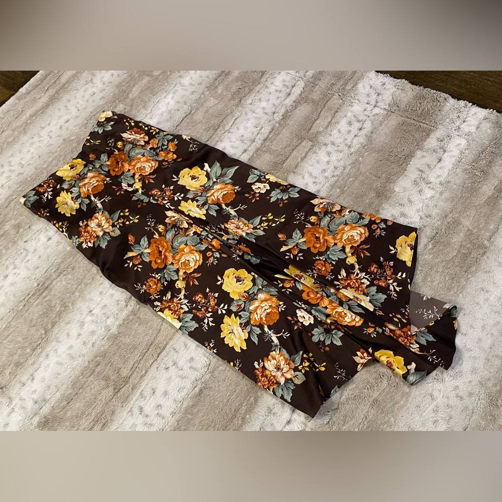 Veronica Beard💕Pixie Floral Silk Midi Skirt in Oxblood Multi Size 2 - Picture 9 of 15